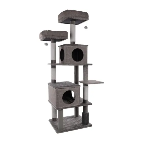 Flamingo Árbol Rascador Aurora Gris para gatos