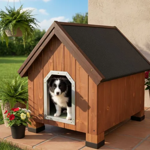 TK-Pet Alpine Caseta de Madera para perros