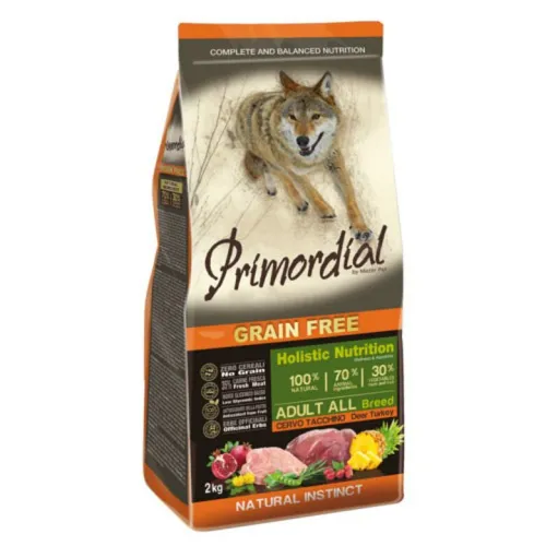 Primordial Adult Grain Free Ciervo y Pavo pienso para perros