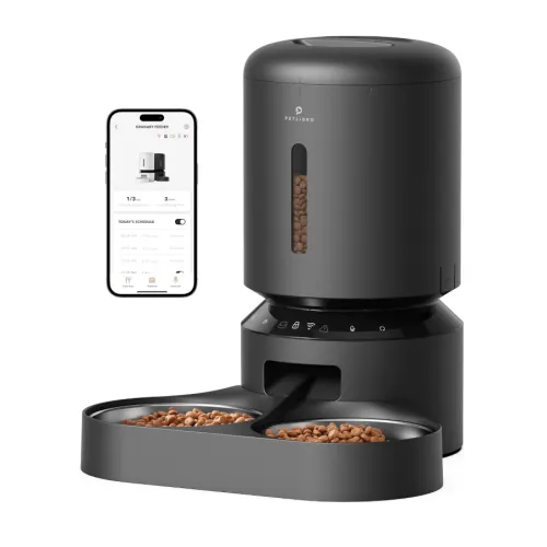 Petlibro Granary Wi-Fi Comedero Automático con Doble Bandeja para perros y gatos