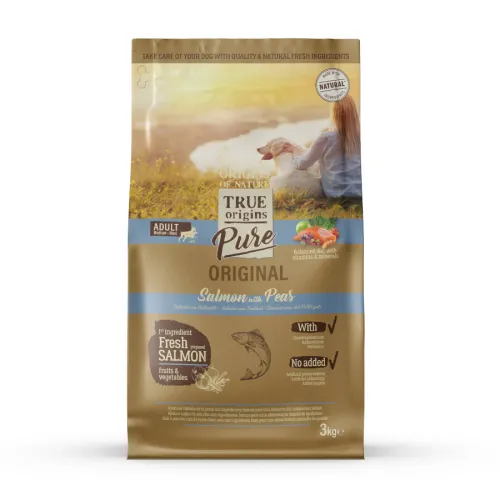 True Origins Pure Adult Medium Maxi Salmón pienso para perros