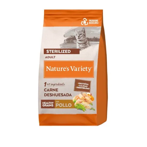 Natures Variety Healthy Grains Adult Sterilized Pollo pienso para gatos