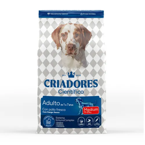 Criadores Científico Adulto Medium Pienso Pollo para perros
