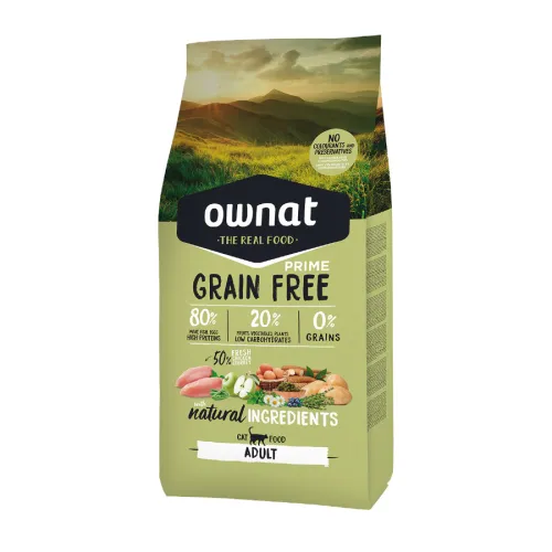 Ownat Prime Adult Pienso Seco Pollo y Pavo para gatos