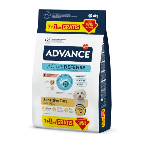 Advance Active Defense Mini Sensitive Salmón y Arroz pienso para perros
