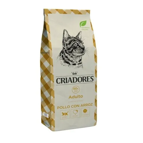 Criadores Adulto Pollo y Arroz pienso para gatos