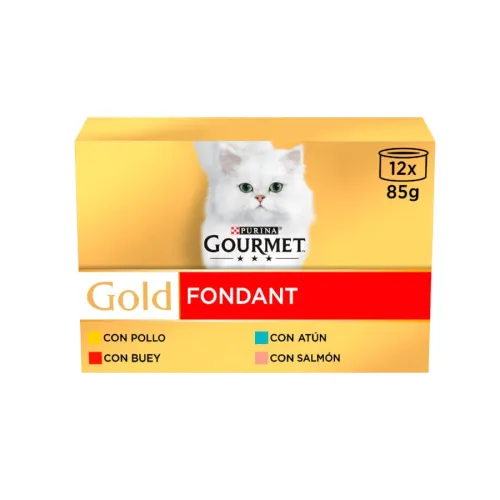 Gourmet Gold Fondant Sabores Variados lata para gatos