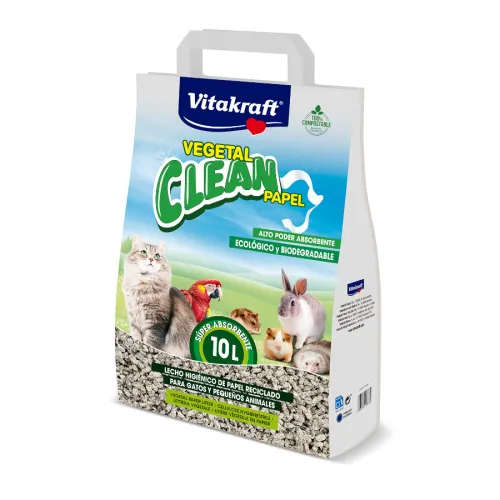 Vitakraft Vegetal Clean Papel Lecho Vegetal para animales