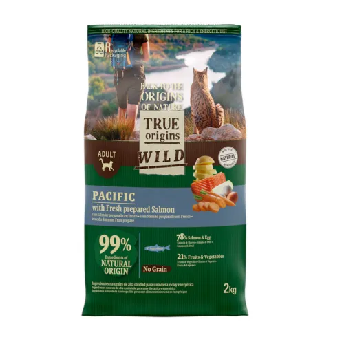 True Origins Wild Adult Pacific Salmón pienso para gatos