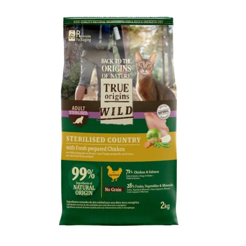 True Origins Wild Adult Sterilised Pollo Pienso para gatos