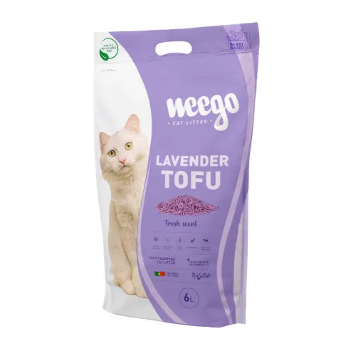 Weego Lavender Tofu Arena aglomerante para gatos