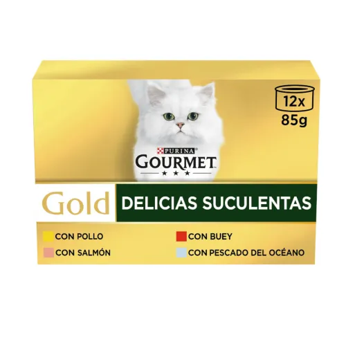 Gourmet Gold Delicias Suculentas Mixtas lata para gatos