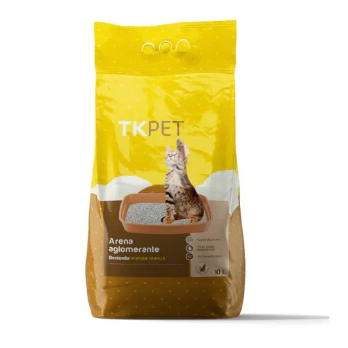 TK-Pet Arena Aglomerante de Bentonita con aroma de vainilla para gatos