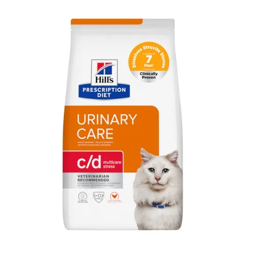 Hills Prescription Diet Urinary Care c/d multicare stress pollo pienso para gatos