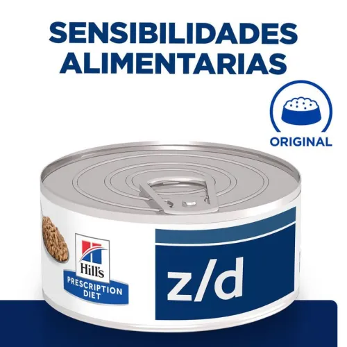 Hills Prescription Diet Food Sensitives lata z/d para gatos