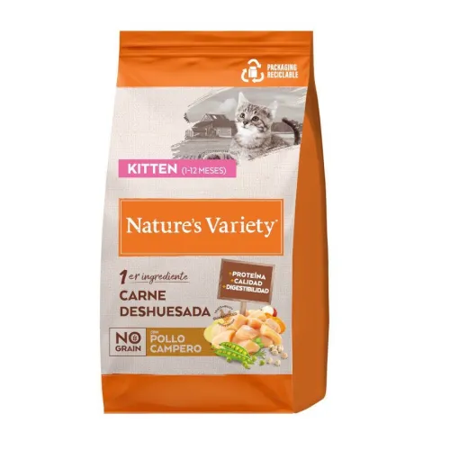 Natures Variety No Grain Kitten Pollo pienso para gatos