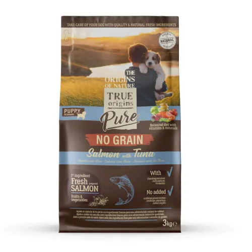 True Origins Pure Puppy Salmón No Grain pienso para perros