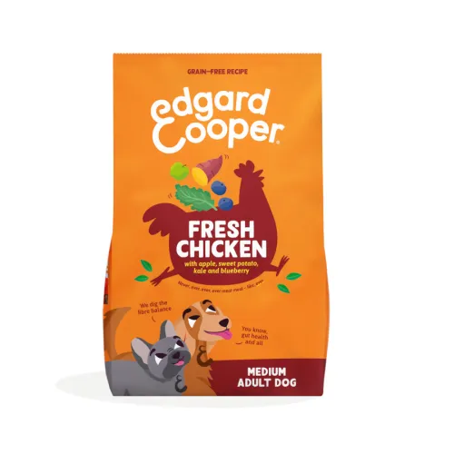 Edgard & Cooper Adult Pollo pienso para perros medianos