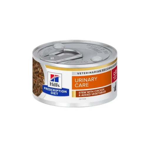 Hills Presciption Diet Urinary Stress c/d Estofado de Pollo con Vegetales lata para gatos