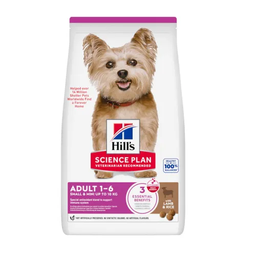 Hills Science Plan pienso cordero y arroz para perros adultos de razas pequeñas y mini