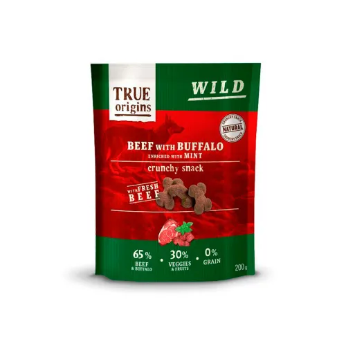 True Origins Wild Galletas Ternera con Bufalo y Menta para perros