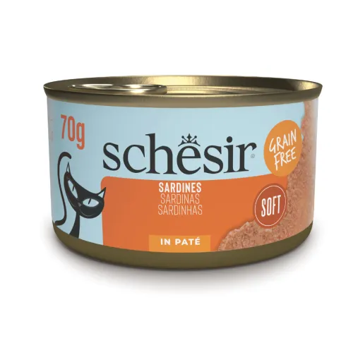 Schesir Lata Sardinas en paté para gatos