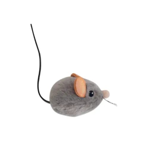 Catstages Squeaky Squeaky Gris Ratón de Juguete con Catnip para gatos