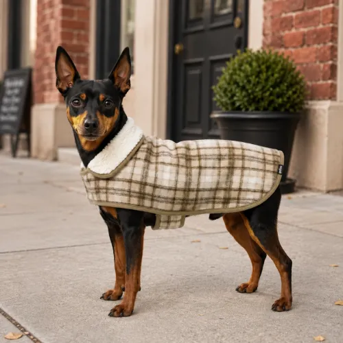 Gotoo Chaqueta Tartán Cuadros para perros