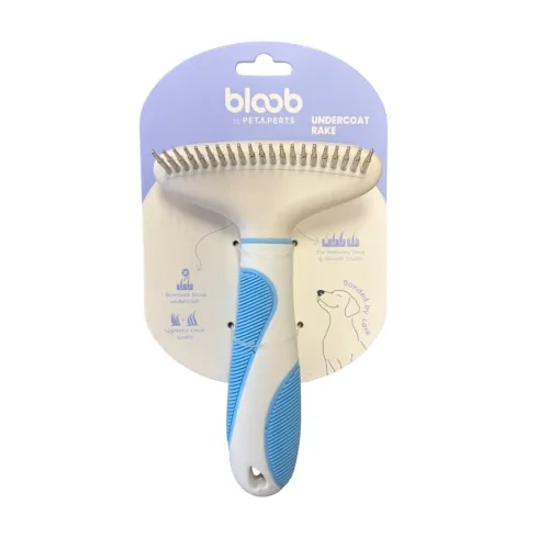 Bloob Rastrillo Deslanador Subpelo para perros
