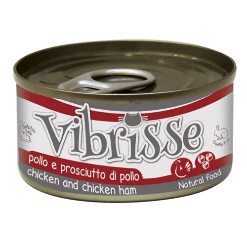 Croci Vibrisse Pollo y Jamón lata para gatos
