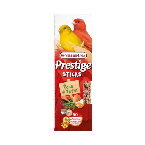 Versele-Laga Prestige Sticks Barritas Huevos y Tomillo para aves pequeñas