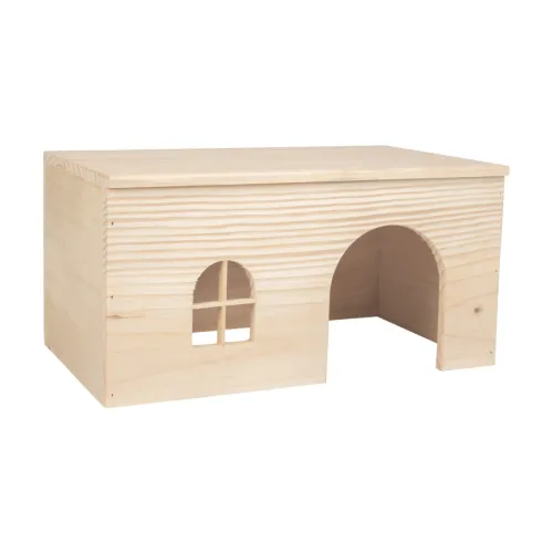 Flamingo Mody Natural Casa de Madera para roedores