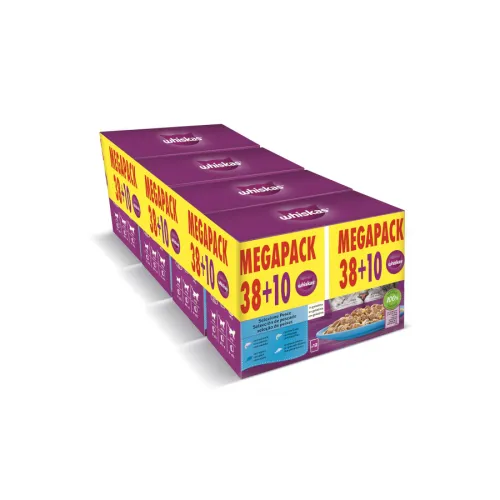 Whiskas Selección Pescados Gelatina en Bolsita para gatos