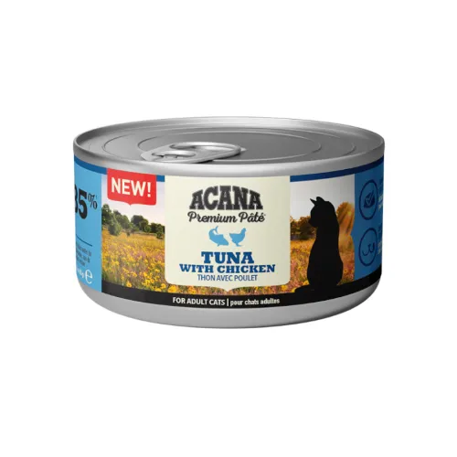 Acana Premium Paté Atún y Pollo lata para gatos