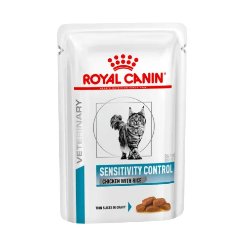 Royal Canin Veterinary Sensitivity Control Pollo y Arroz sobre en salsa