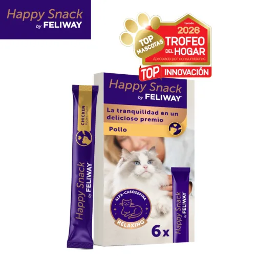 Feliway Happy Snack Pollo snack líquido relajante para gatos