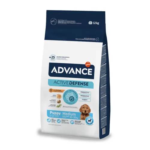 Advance Active Defense Medium Puppy Pollo y Arroz pienso para perros