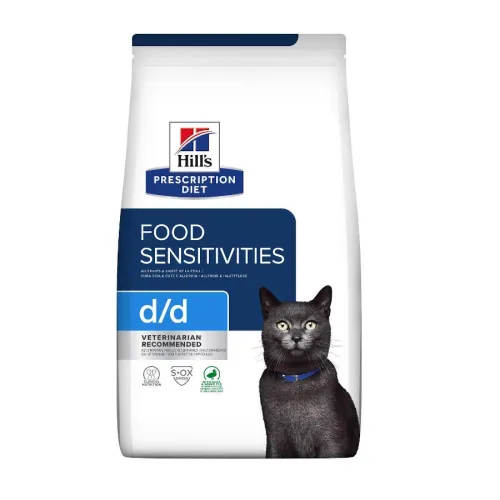 Hills Prescription Diet Food Sensitivities d/d Pato pienso para gatos