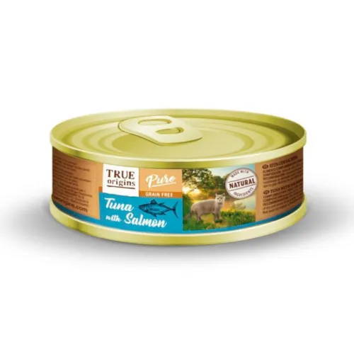 True Origins Pure Adult Atún con Salmón lata para gatos