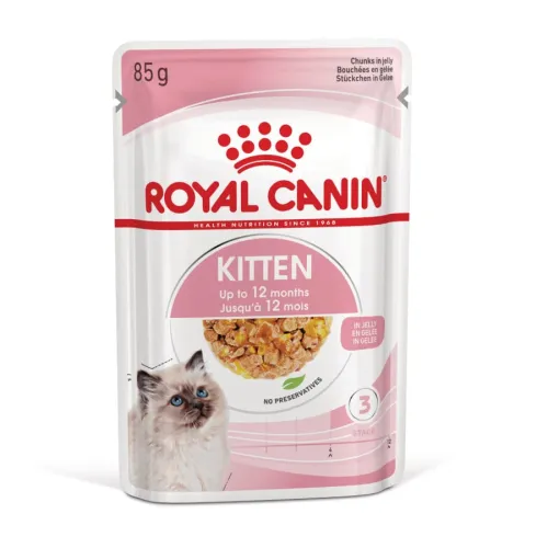 Royal Canin Kitten comida húmeda en gelatina sobre para gatos