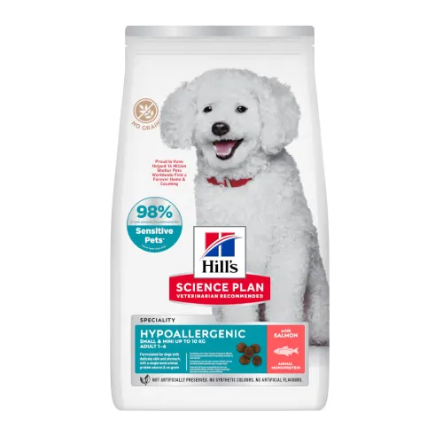 Hills Science Plan Hipoalergénico Small y Mini Salmón pienso para perros
