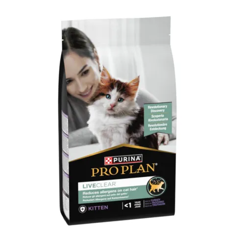 Pro Plan LiveClear Kitten menos de 1 año Pavo pienso para gatos