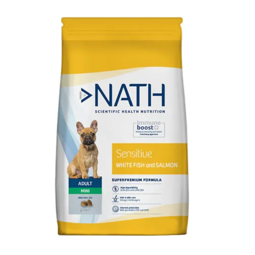 Nath Adult Mini Sensitive Pescado Blanco y Salmón pienso para perros