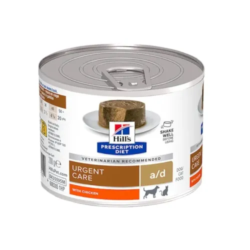 Hills Prescription Diet Urgent Care a/d Mousse de Pollo lata para perros y gatos