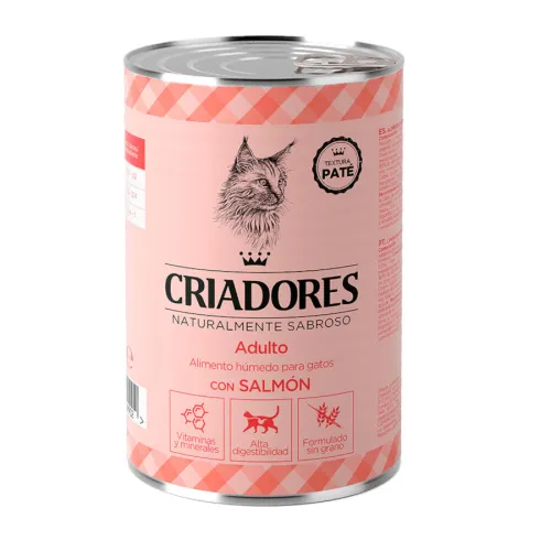 Criadores Adulto con Salmón lata para gatos