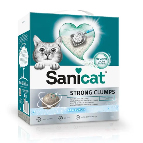 Sanicat Strong Clumps Arena Aglomerante perfumada para gatos