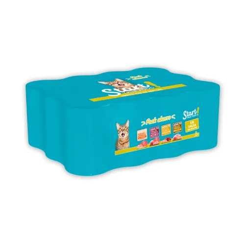 Start Multipack de Carne en Salsa para Gatos