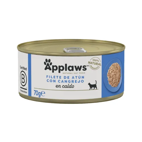 Applaws Atún y Cangrejo lata para gatos