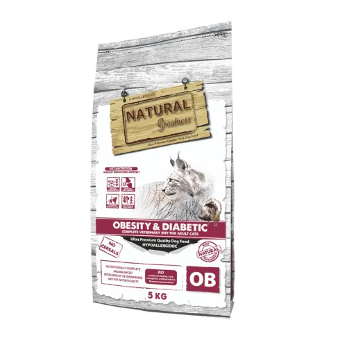 Natural Greatness Obesity & Diabetic Pavo y Pollo Pienso Hipoalergénico para gatos