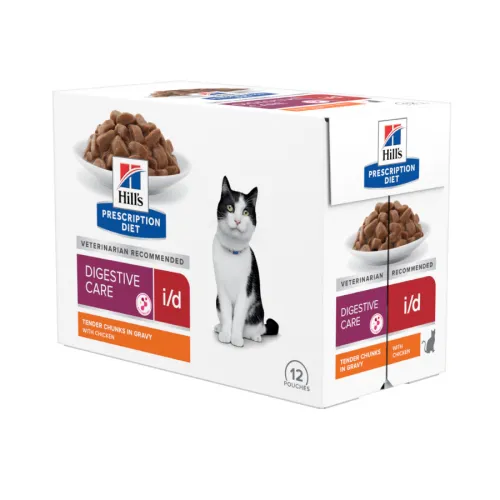 Hills Prescription Diet Digestive Care i/d Pollo en salsa sobre para gatos Multipack